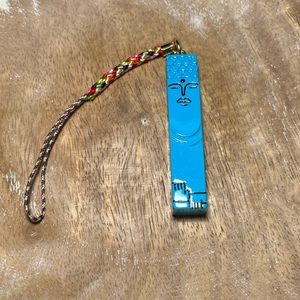 Blue Buddha Charm Keychain